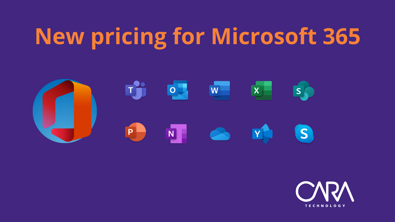 Microsoft 365 Price Increase 2023 CARA Technology